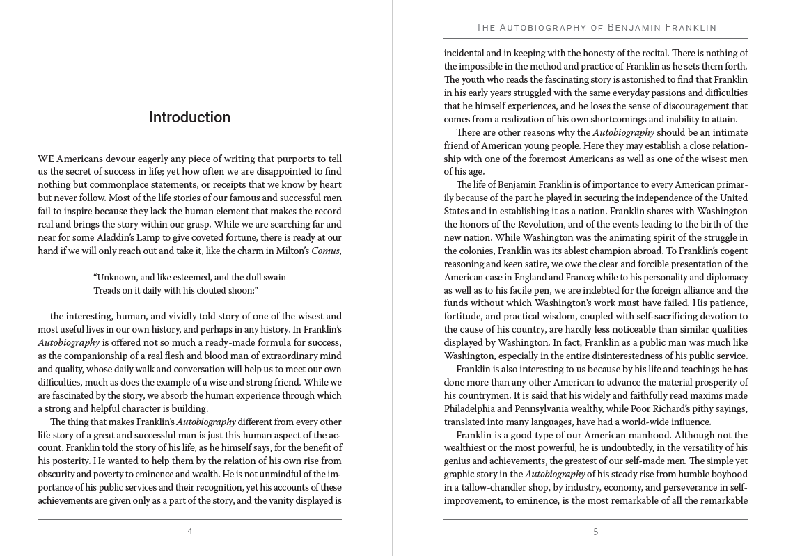 The Autobiography of Benjamin Franklin