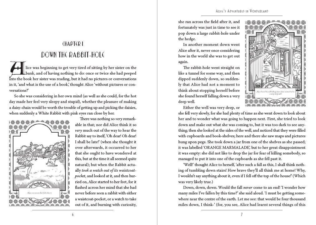Alice’s Adventures in Wonderland & Through The Looking-Glass and what Alice Found There Lewis Carrol
